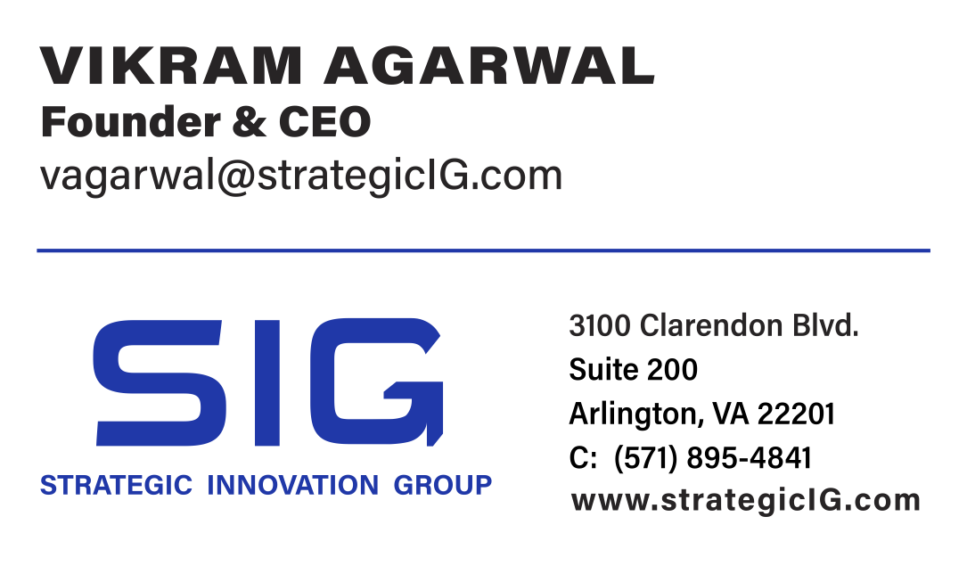 Vikram Agarwal business card